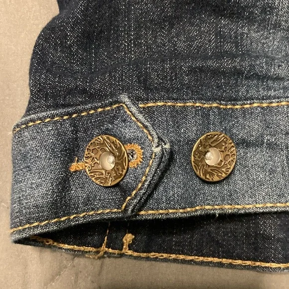 Vintage Paris Blues Denim Jean Vest 1X FITS LIKE Junior’s XL - Picture 11 of 12